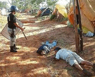 Repression during peasant evictions in 2004